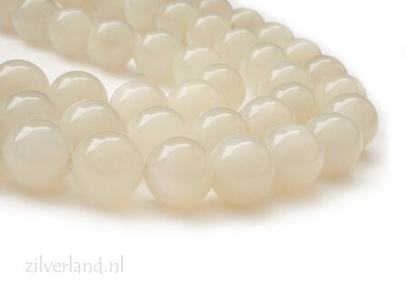 10mm Witte Maansteen Edelstenen Kralen