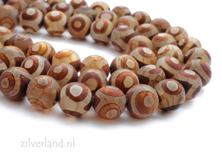 10mm Tibetaanse Agaat Edelstenen Kralen