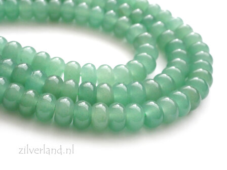 8mm x 5mm Aventurijn Edelstenen Kralen- Rondellen