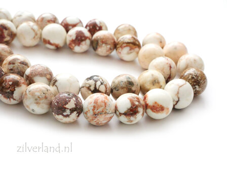 10mm Witte Turquoise Edelstenen Kralen