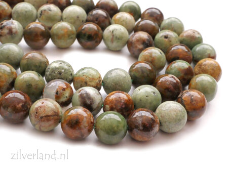8mm Peruaanse Groene Opaal Edelstenen Kralen