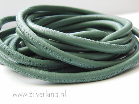 20cm Gestikt 5,5mm Nappa Leerkoord- Salvia