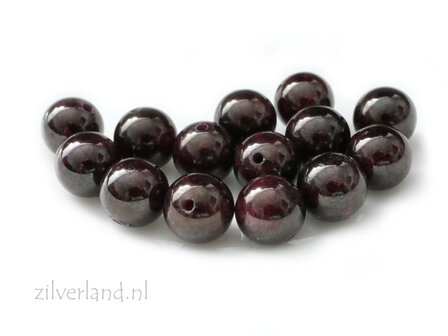 8mm Granaat Edelsteen Kraal