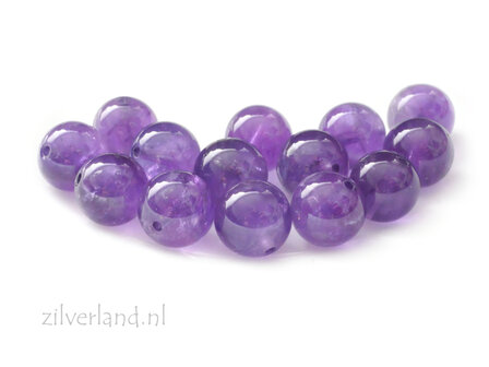 8mm Amethist Edelsteen Kraal