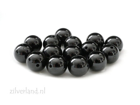 8mm Zwarte Toermalijn Edelsteen Kraal