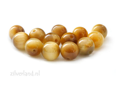 8mm Gele Tijgeroog Edelsteen Kraal