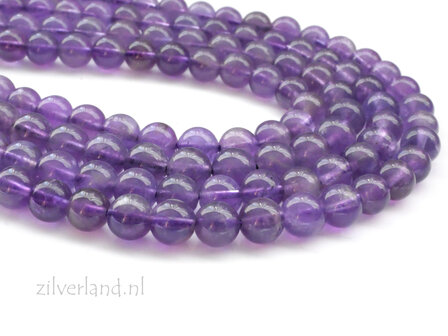 6mm Amethyst Edelstenen Kralen