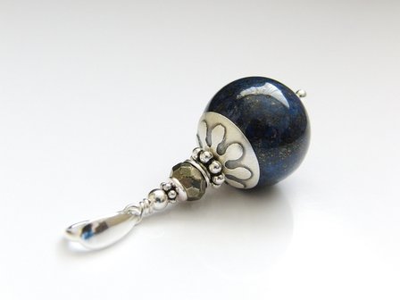 Sterling Zilveren Hanger met Lapis Lazuli