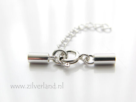 Sterling Zilveren Eindstuk 2,5mm- Set