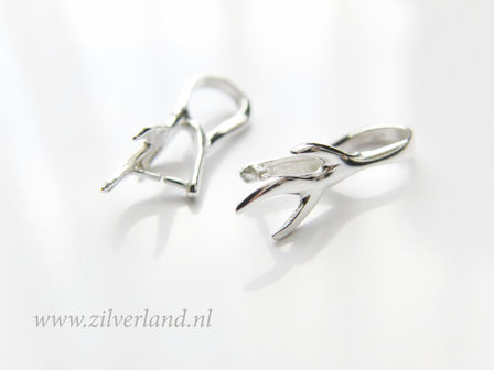 1 Stuk Sterling Zilveren Hangerklem