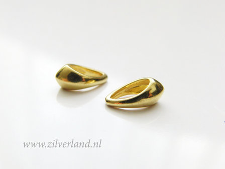 1 Stuk Sterling Zilveren Hangeroog- Verguld