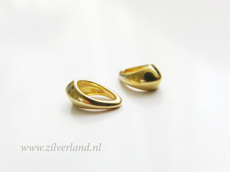 1 Stuk Sterling Zilveren Hangeroog- Verguld