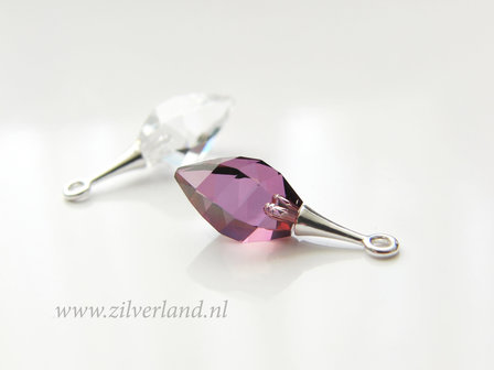 2 Stuks Sterling Zilveren Kralenkapje met Pin 