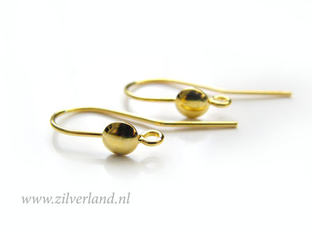Sterling Zilveren Oorhaken- Verguld