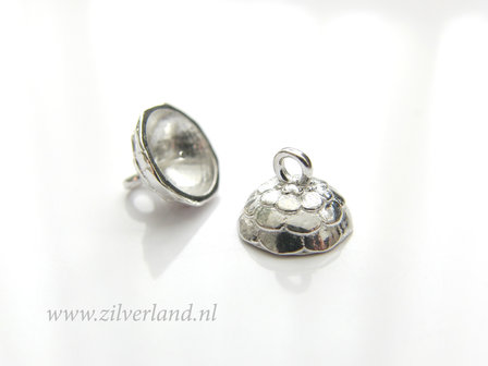 1 Stuk Sterling Zilveren Kraalhanger met Pin