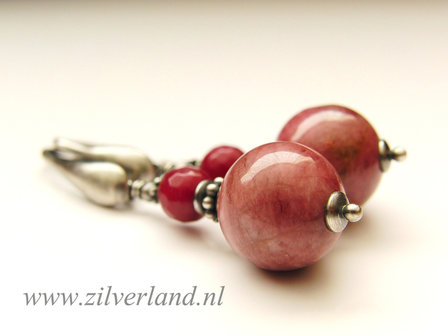Edelstenen Oorbellen met Toermalijn en Jade