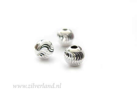 10 Stuks 6mm Sterling Zilveren Kralen