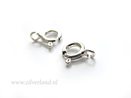 6mm Sterling Zilveren Veerring Slotje