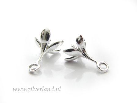 1 Stuk Sterling Zilveren Kraalhanger met Pin