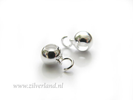 1 Stuk 6mm Sterling Zilveren Kraal met Oog