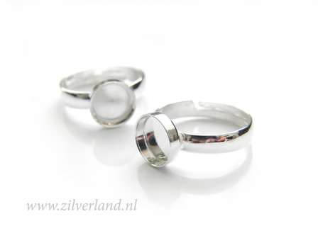 Sterling Zilveren Ring voor UV Hars/Resin of Cabochons