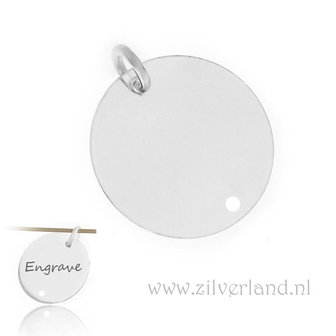 16,50mm-0,35mm Sterling Zilveren Connector- Rond