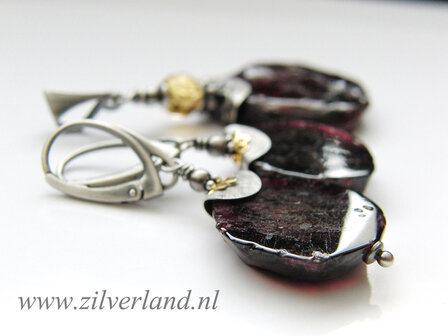 Oorbellen met Granaat (Gereserveerd)