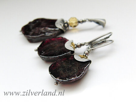 Oorbellen met Granaat (Gereserveerd)