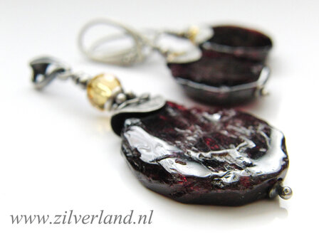 Oorbellen met Granaat (Gereserveerd)