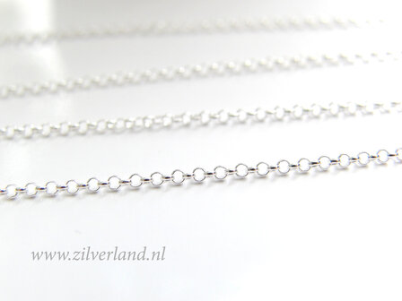 1 Meter Sterling Zilveren Ketting- 1,30mm Rolo