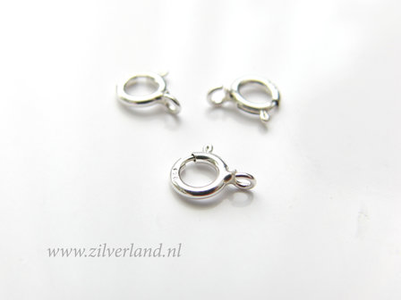 5mm Sterling Zilveren Veerring Slotje