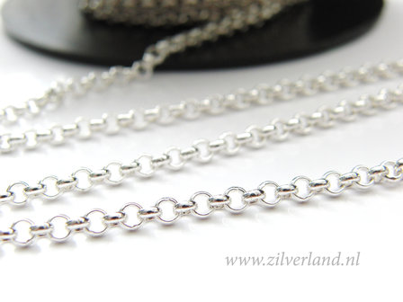 10cm Sterling Zilveren Jasseron- 3,30mm Rolo