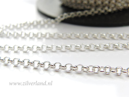 10cm Sterling Zilveren Jasseron- 3,30mm Rolo