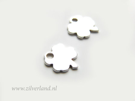 Sterling Zilveren Bedel- Klavertje Vier