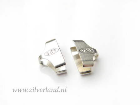 2 Stuks 12mm Sterling Zilveren Eindstuk