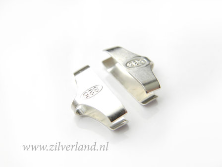 2 Stuks 15mm Sterling Zilveren Eindstuk