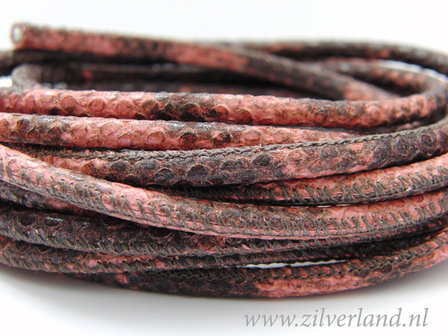 20cm Gestikt 4mm Leerkoord- Snake