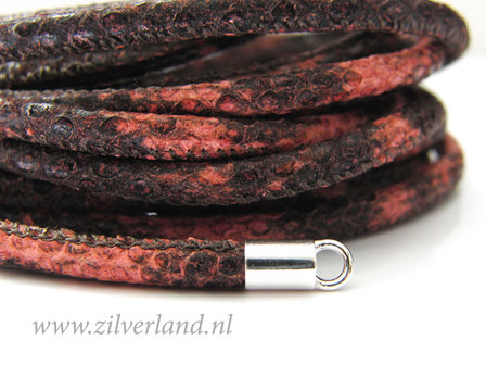 20cm Gestikt 4mm Leerkoord- Snake