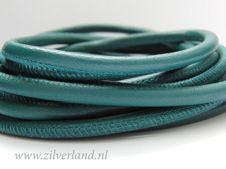 20cm Gestikt 5,5mm Nappa Leerkoord- Petrol
