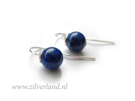 Handgemaakte Oorbellen met Lapis Lazuli Edelstenen