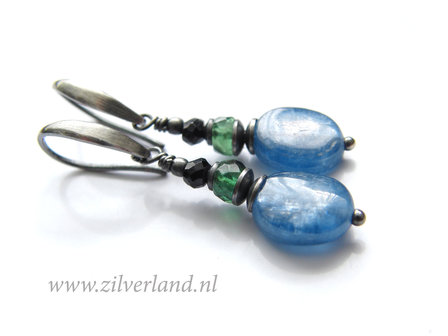 Handgemaakte Edelstenen Oorbellen met Kyaniet