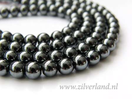 6mm Hematiet Edelstenen Kralen