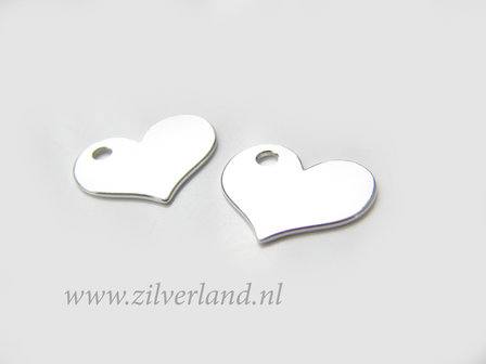 1 Stuk Sterling Zilveren Hanger- Hart