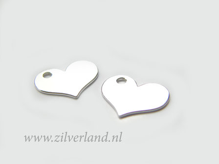 1 Stuk Sterling Zilveren Hanger- Hart