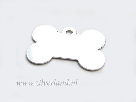 Sterling Zilveren Hanger/Graveerplaat- Hondenbot