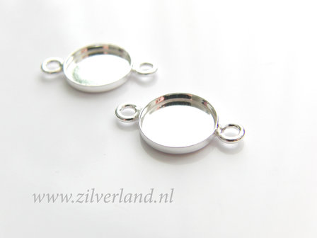 10mm Sterling Zilveren Connector voor UV Hars/Resin of Cabochons