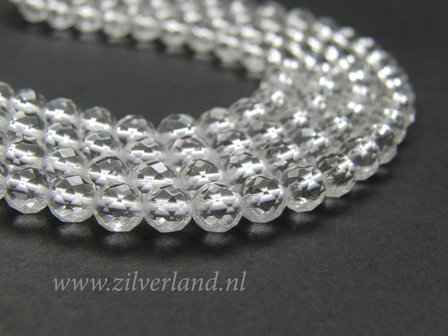 6mm Bergkristal Edelstenen Kralen- A Kwaliteit, Facet
