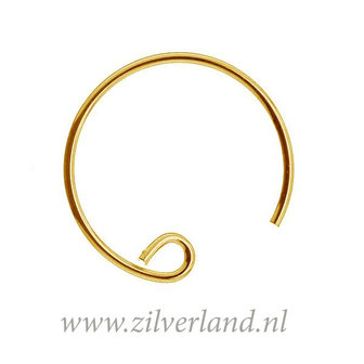 Sterling Zilveren Oorhaken- Verguld