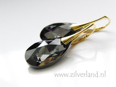 Sterling Zilveren Oorhaken met Klem- Verguld