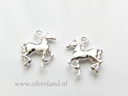 1 Stuk Sterling Zilveren Hanger- Paard